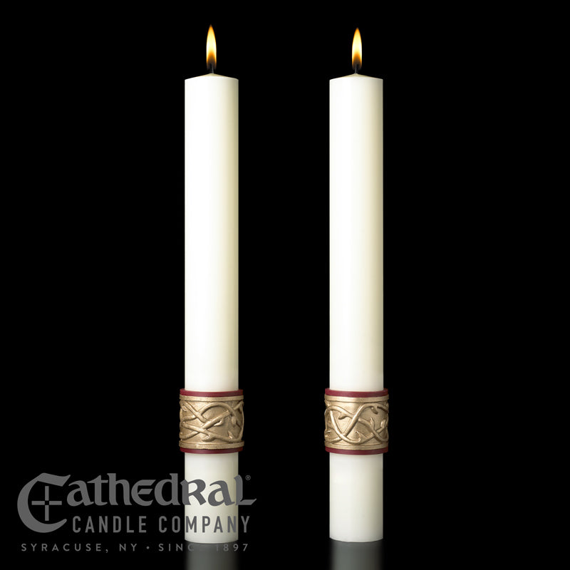 Complementing Altar Candles, Sacred Heart