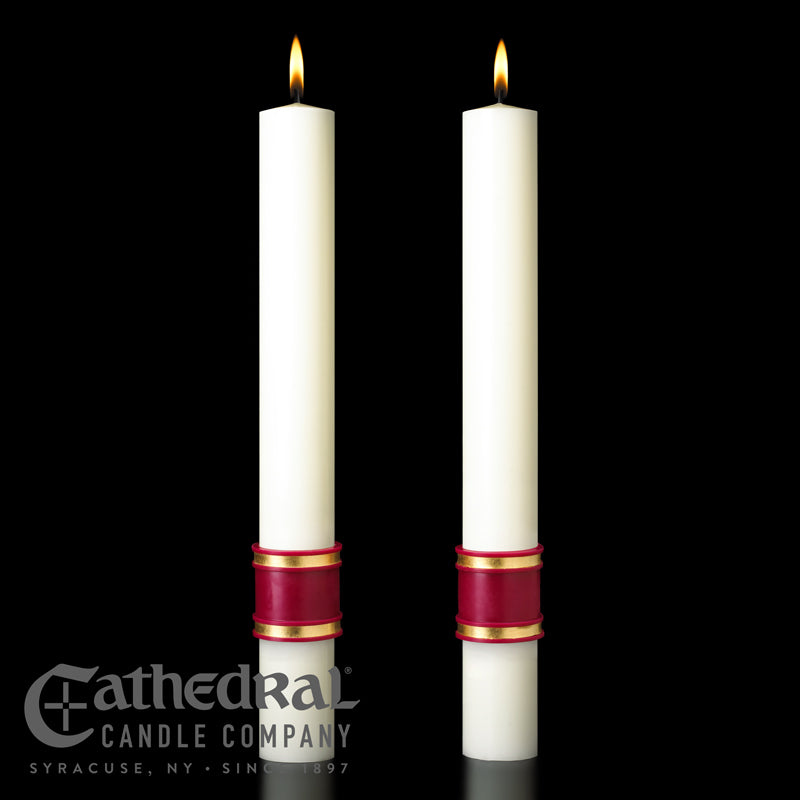 Complementing Altar Candles, Crux Trinitas