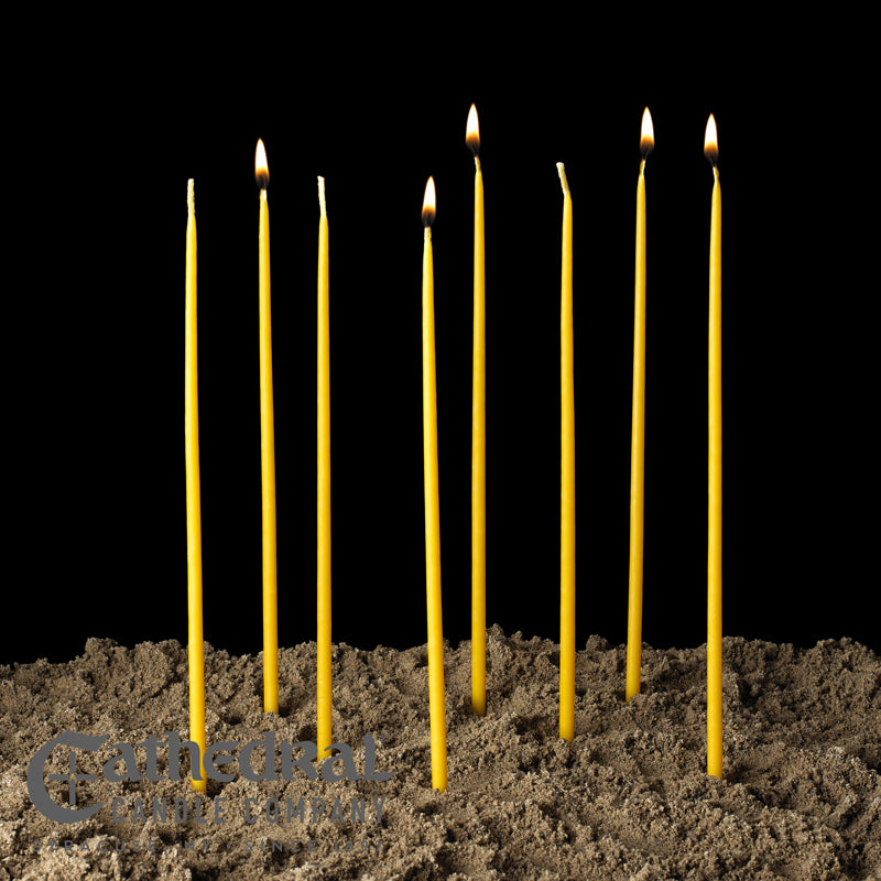 Devotional Tapers - 100% Beeswax Unbleached (11" length)
