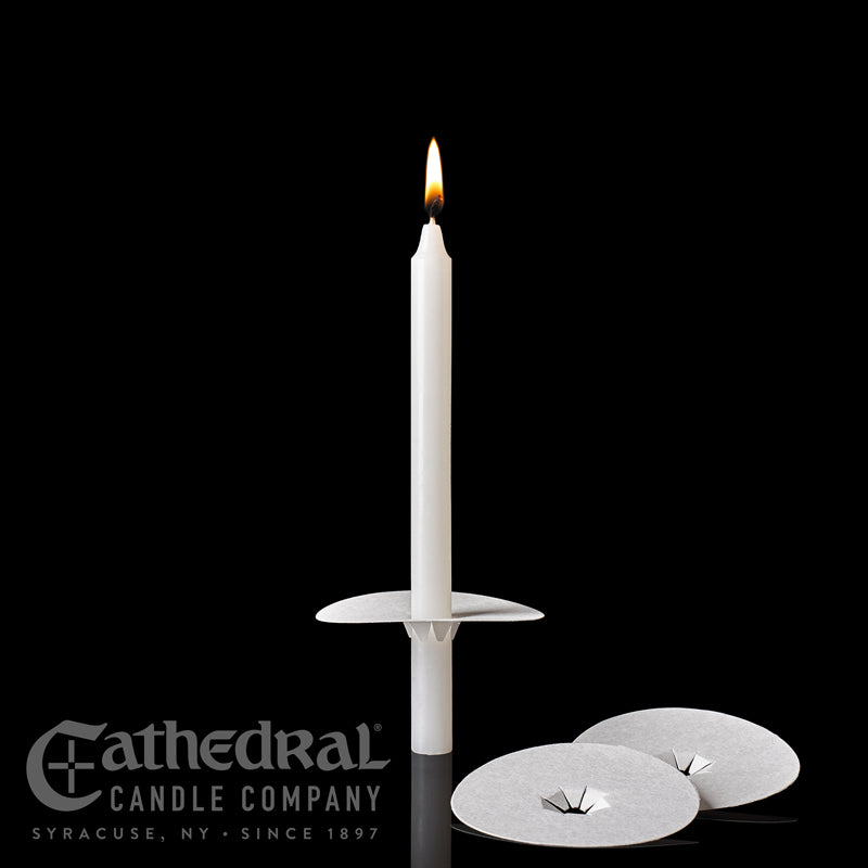 Cardboard Bobeches (For 3/8" x 9/16" candles)