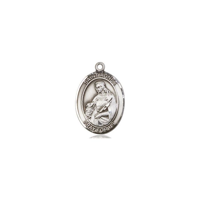 St Agnes of Rome Oval Patron Saint Series
