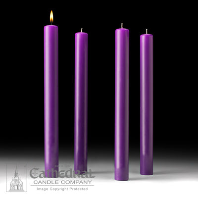 Church Advent Candle Set (1-1/2" x 16")