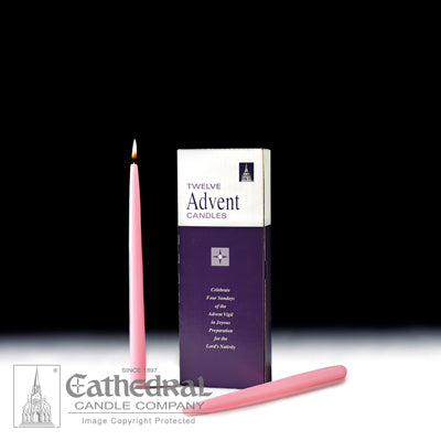 Home Advent Tapers (12"), 12 Piece Bulk Set