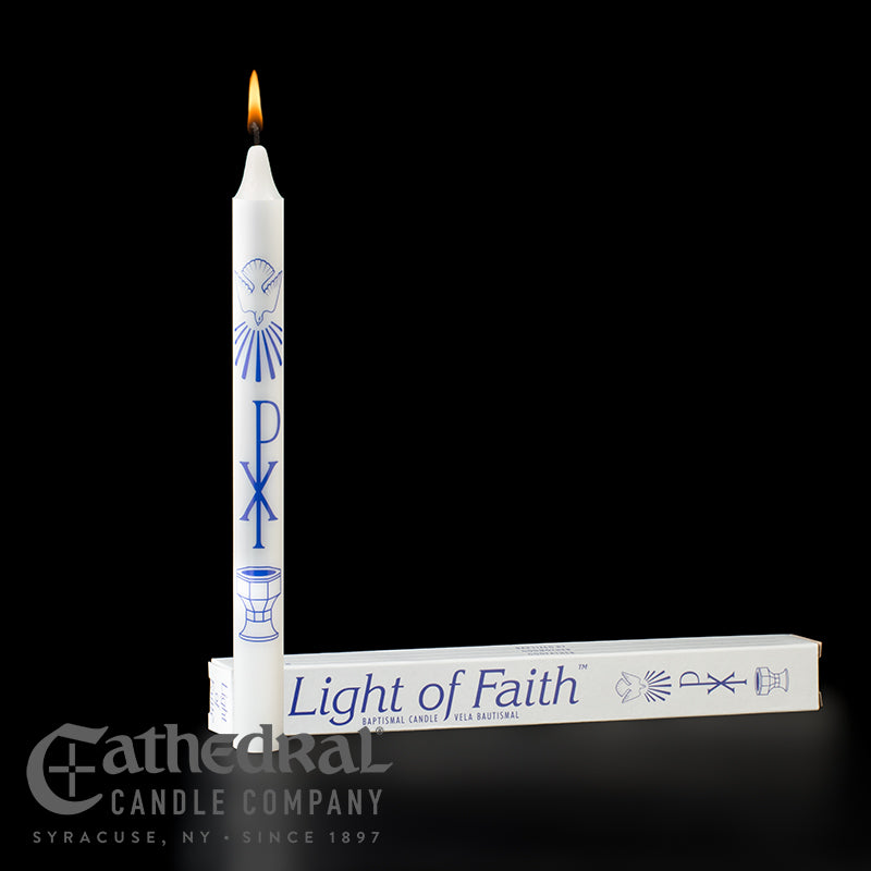 Baptismal Candle (3/4" x 9-1/4") - 24/cs
