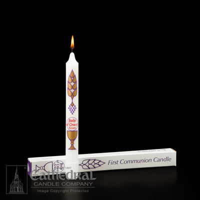 Body of Christ Communion Candle (7/8" x 9-1/2") (24/cs)