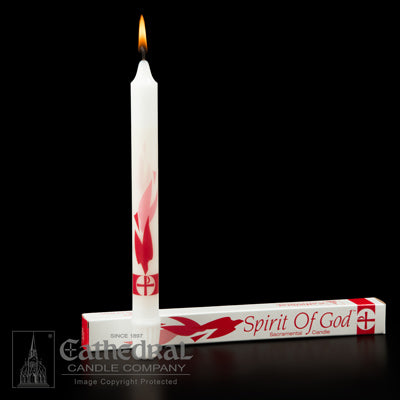 Spirit of God Confirmation Candle (7/8" x 10-1/4" SFE) - 24/cs