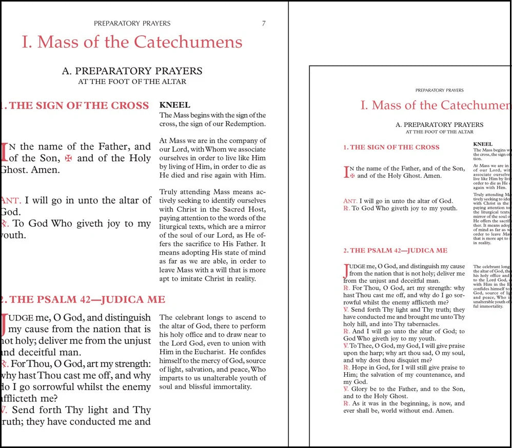 Roman Catholic Sunday Missal Booklet: Large Type Edition
