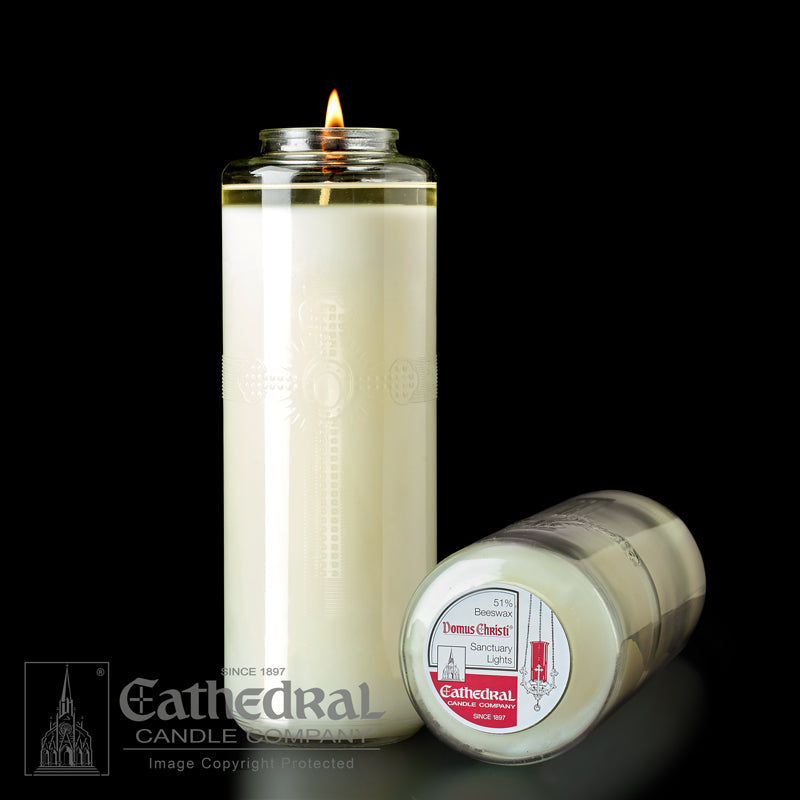 Domus Christi 8-Day Bottle Style Glass Sanctuary Lights (12/cs)