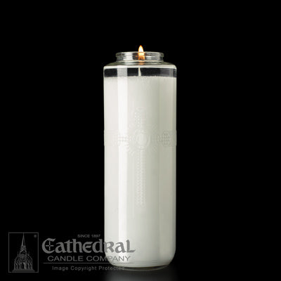 8-Day Bottle Style SacraLite Glass Sanctuary Lights (12/cs)