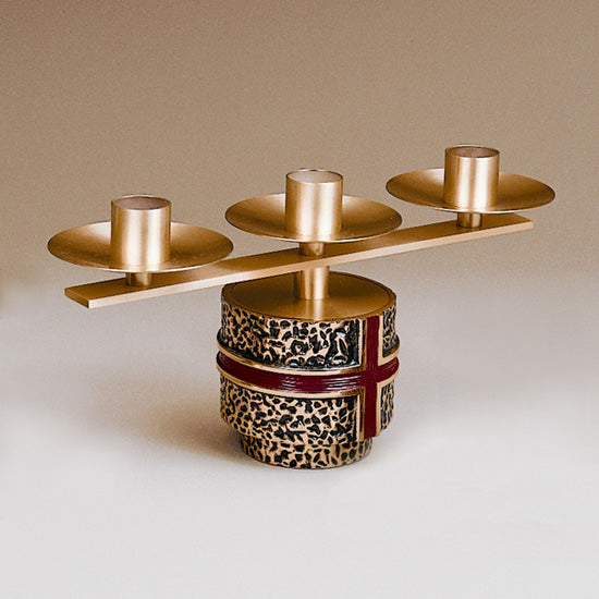 Chandeliers d'autel en bronze 3, 5, 7 lumières : Style 9013 - 17,15 cm H