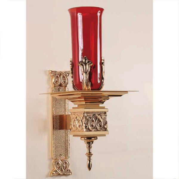 Combination Finish Textured Wall Bracket Sanctuary Lamp: 9035 Style