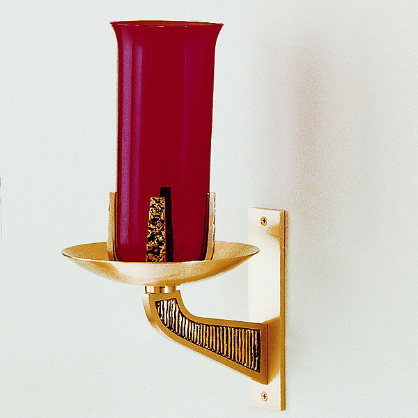 Bronze Sanctuary Lamp With Black Textured Bracket: 909 Style