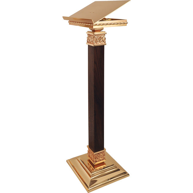 Combination Finish Adjustable Angle Lectern: 9035 Style - 42" Ht