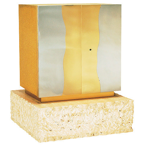 Tabernacle With or Without Travertine Marble Pedestal