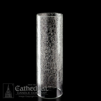 14-Day Glass Sanctuary Globe - Crackle Cylinder