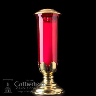 8-Day Brass Tulip-Style Stand