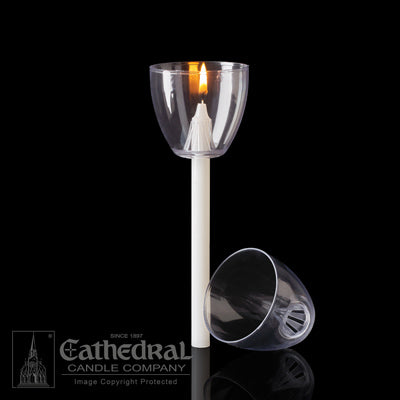Reusable Plastic Shield (for 3/8" x 9/16" candles) - 100 pc