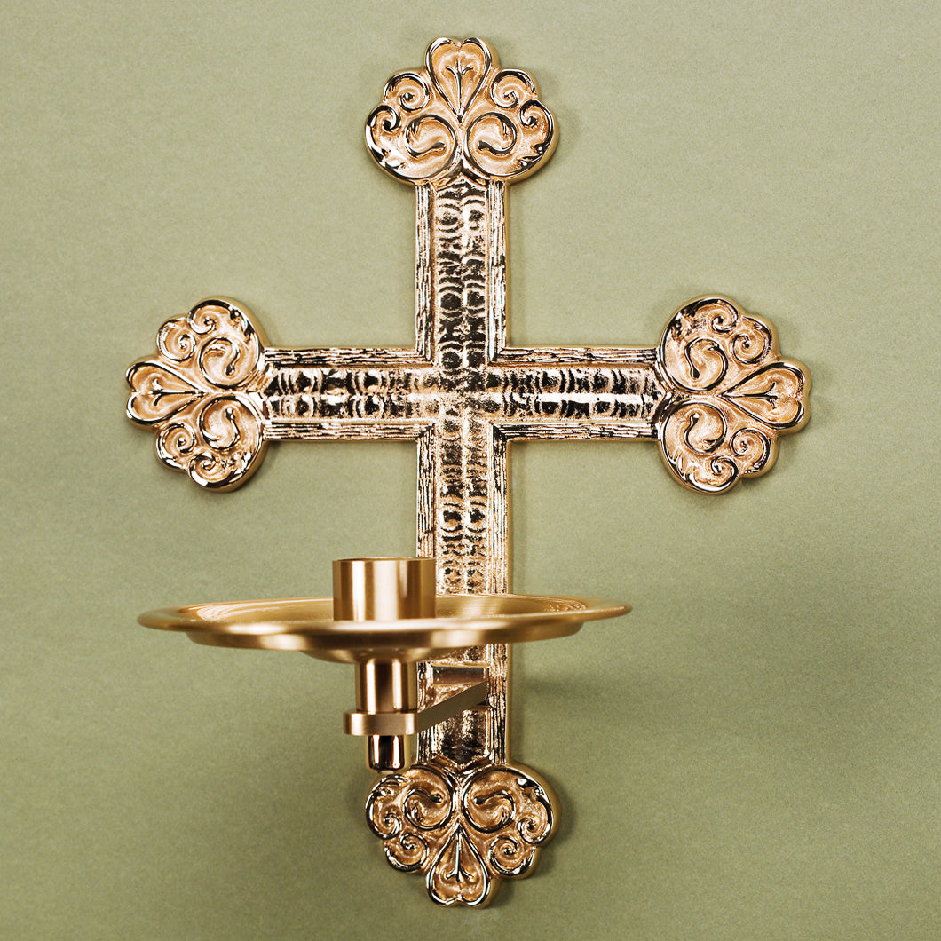 Bougeoir de consécration/dédicace en bronze : Style 9725