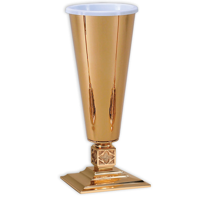 High Polish Bronze Altar Vase: 9988 Style - 18 1/2" Ht