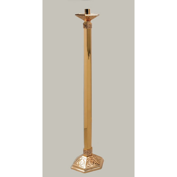 Fixed Floor Bronze Candlestick: 9942 Style - 1 1/2" Socket