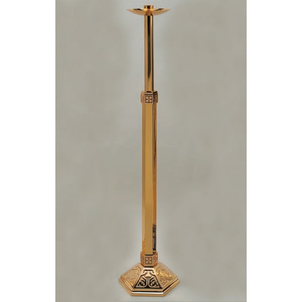 Processional Floor Bronze Candlestick: 9942 Style - 1 1/2" Socket