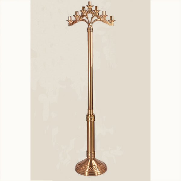 Candelabre de sol en bronze à 3, 5, 7 lumières : Style 9940