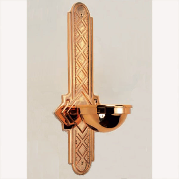 Bronze Holy Water Font: 9940 Style - 5" Dia