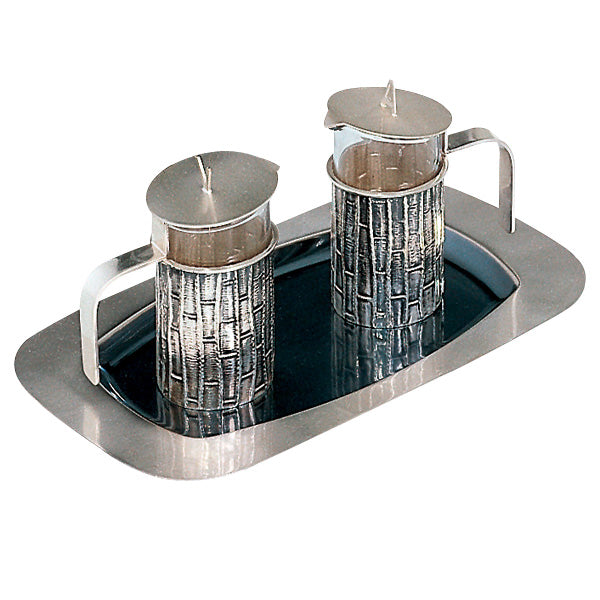 Hand Hammered Cruet Set