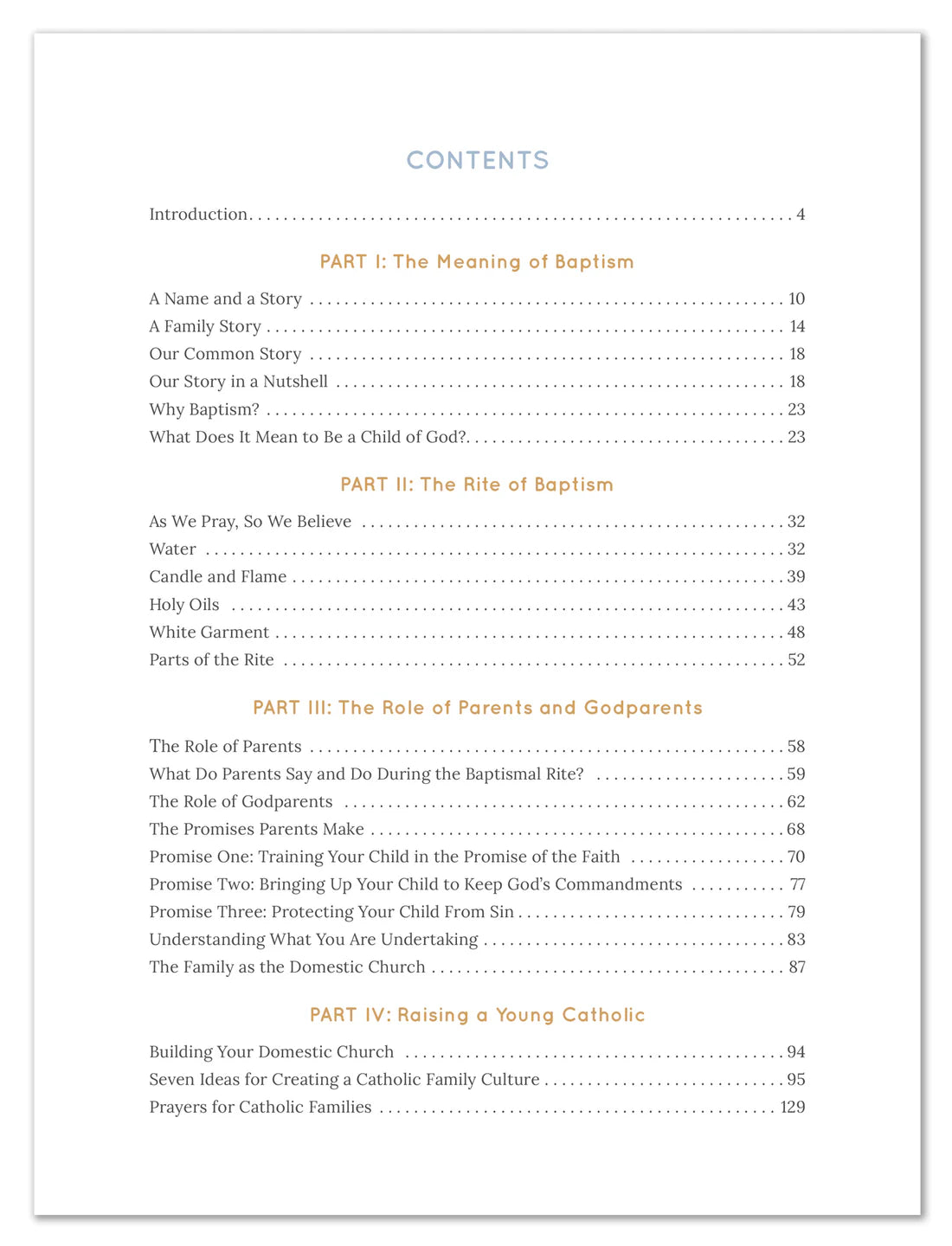 Belonging: Baptism in the Family of God, Parent's Guide