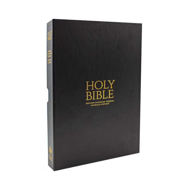 Black Bonded Leather Bible - ESV-CE
