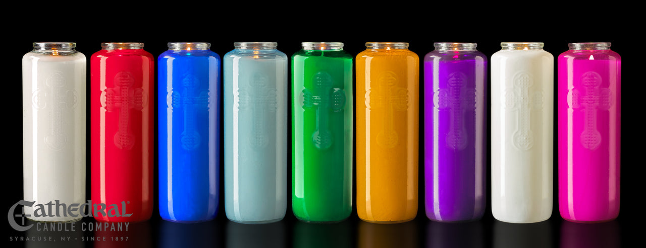6-Day Glass Offering Candles