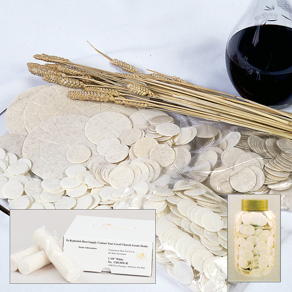 White or Whole Wheat Communion Altar Breads (1-3/8" dia)