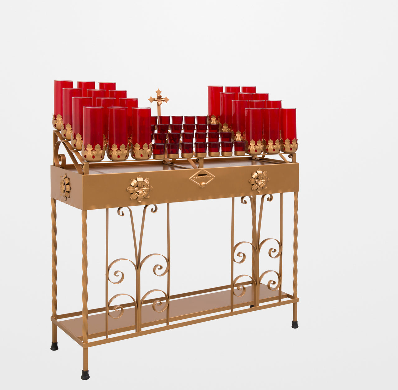 Votive Candle Light Stand - Combination Scroll Design