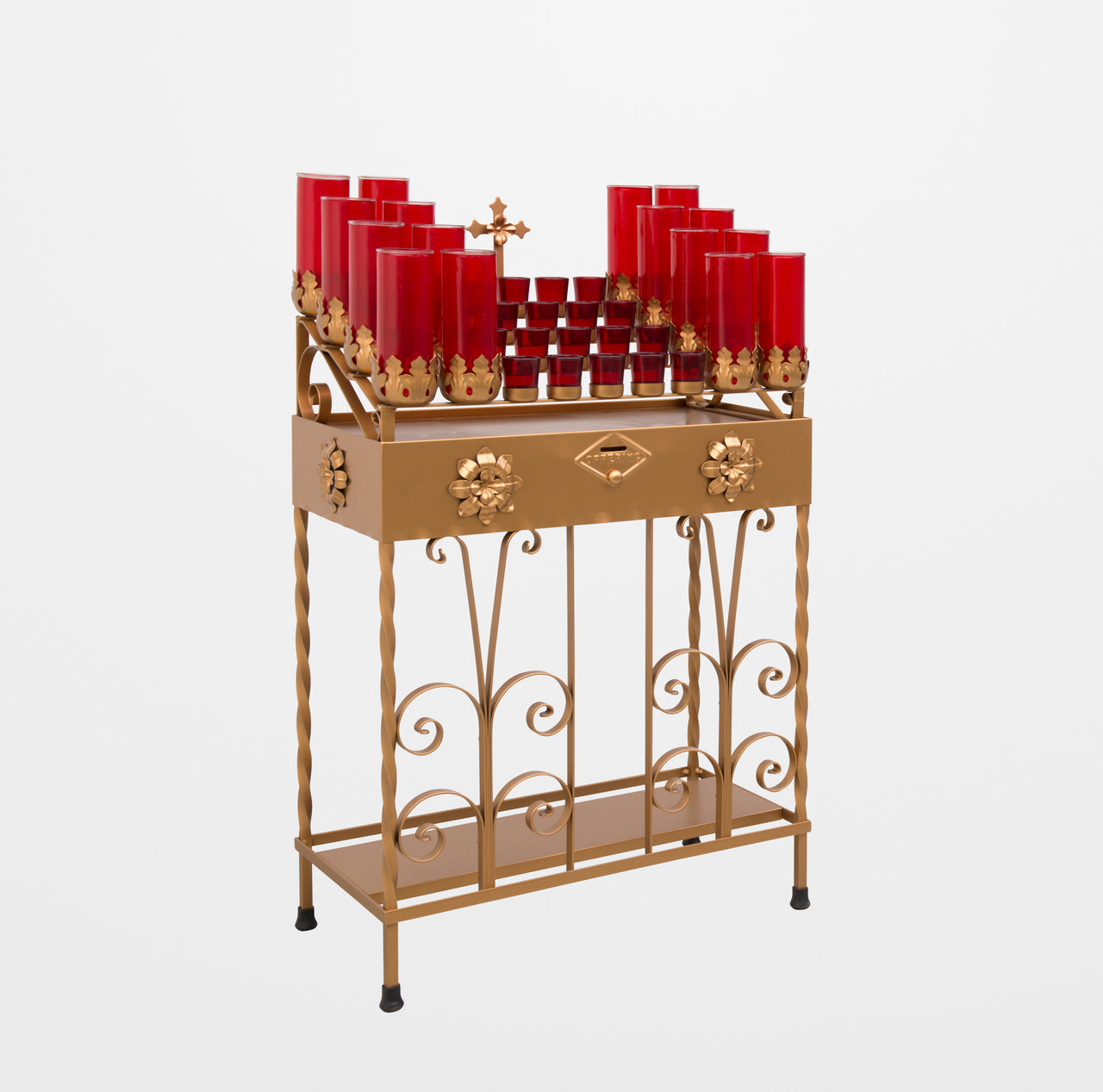 Votive Candle Light Stand - Combination Scroll Design