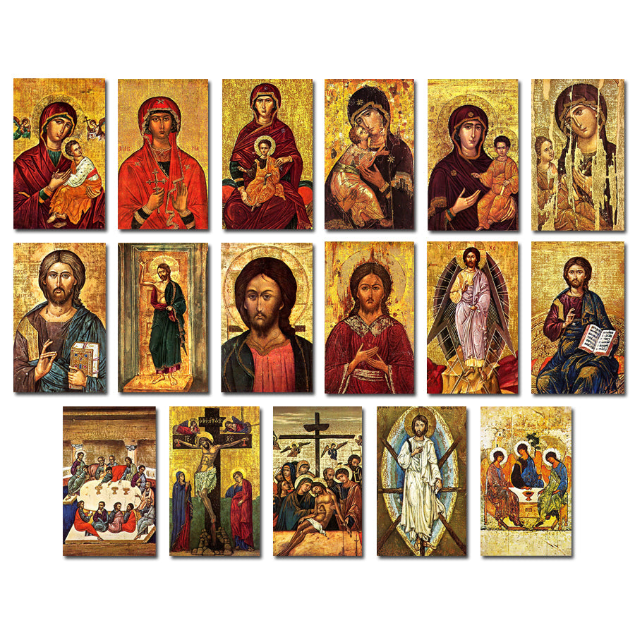 "Icon Series" Assorted Icon Prayer/Holy Card (Paper/100)