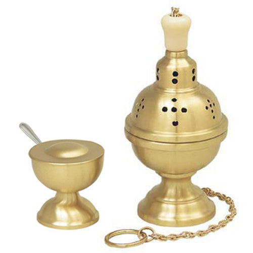 Censer & Boat - 9" Ht