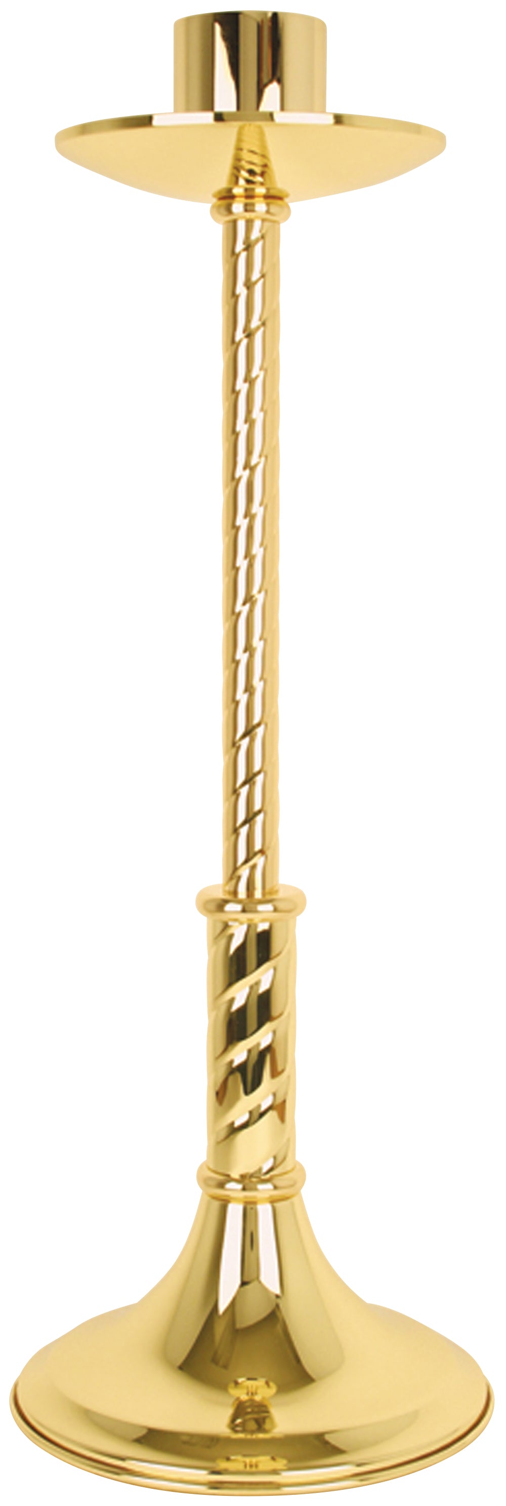 Paschal Candlestick - Brass - Low Profile - 42" Ht