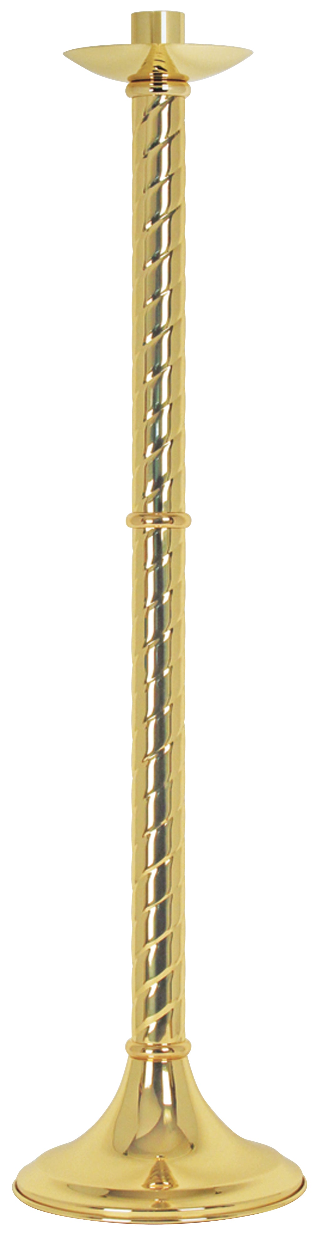 Paschal Candlestick - Brass - 42" Ht