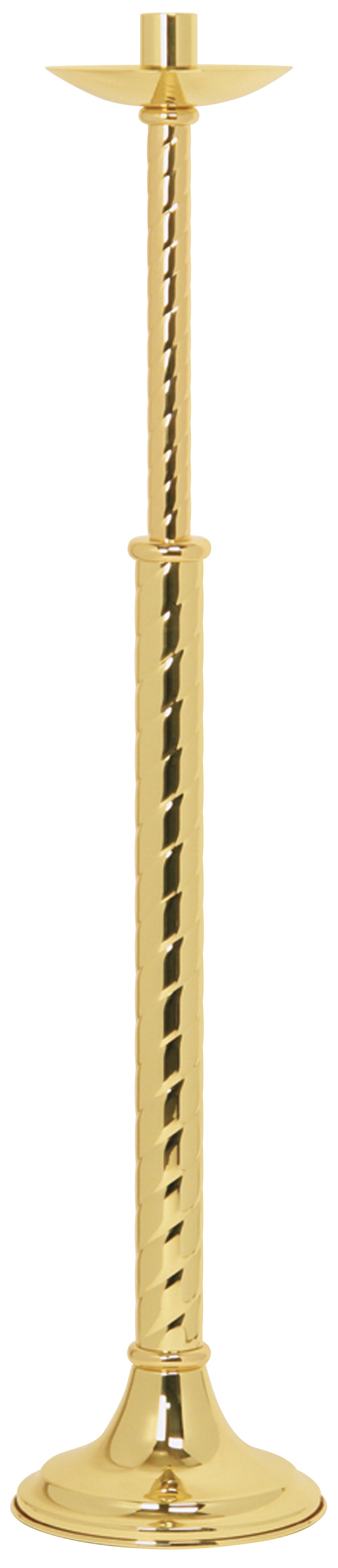 Processional Floor Candlestick - Brass - 42" Ht