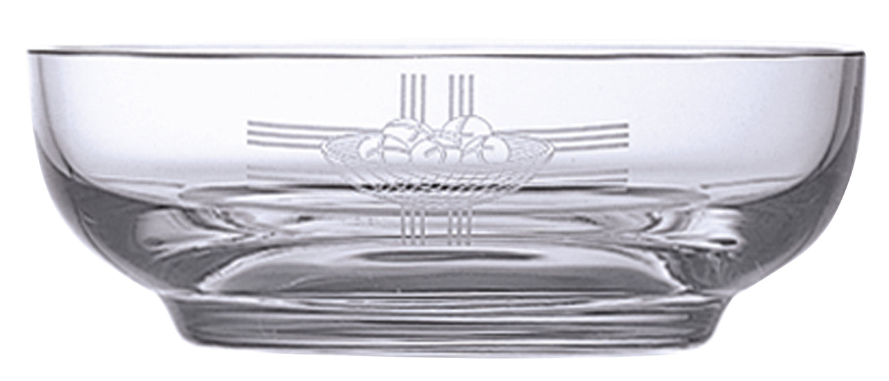 Bowl Communion Paten - Imported Crystal - 300 Host - 5 1/2" Dia