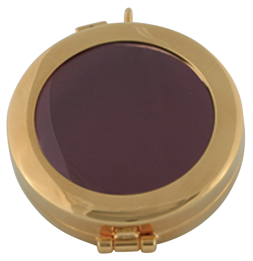 Relic Holder - Gold Plated - Hinged - 1 1/2" Dia