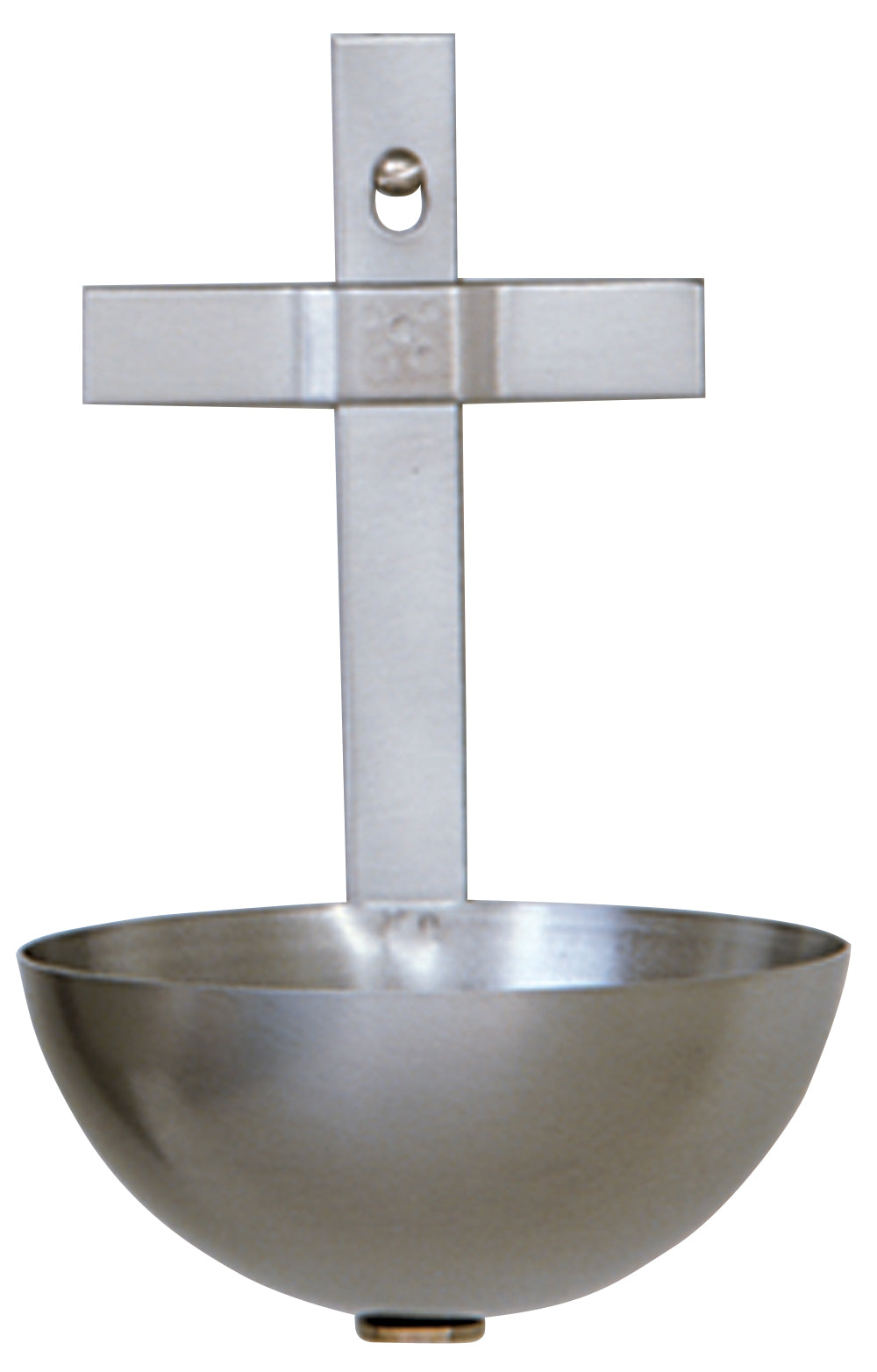 Holy Water Font - Stainless Steel - 5" Ht