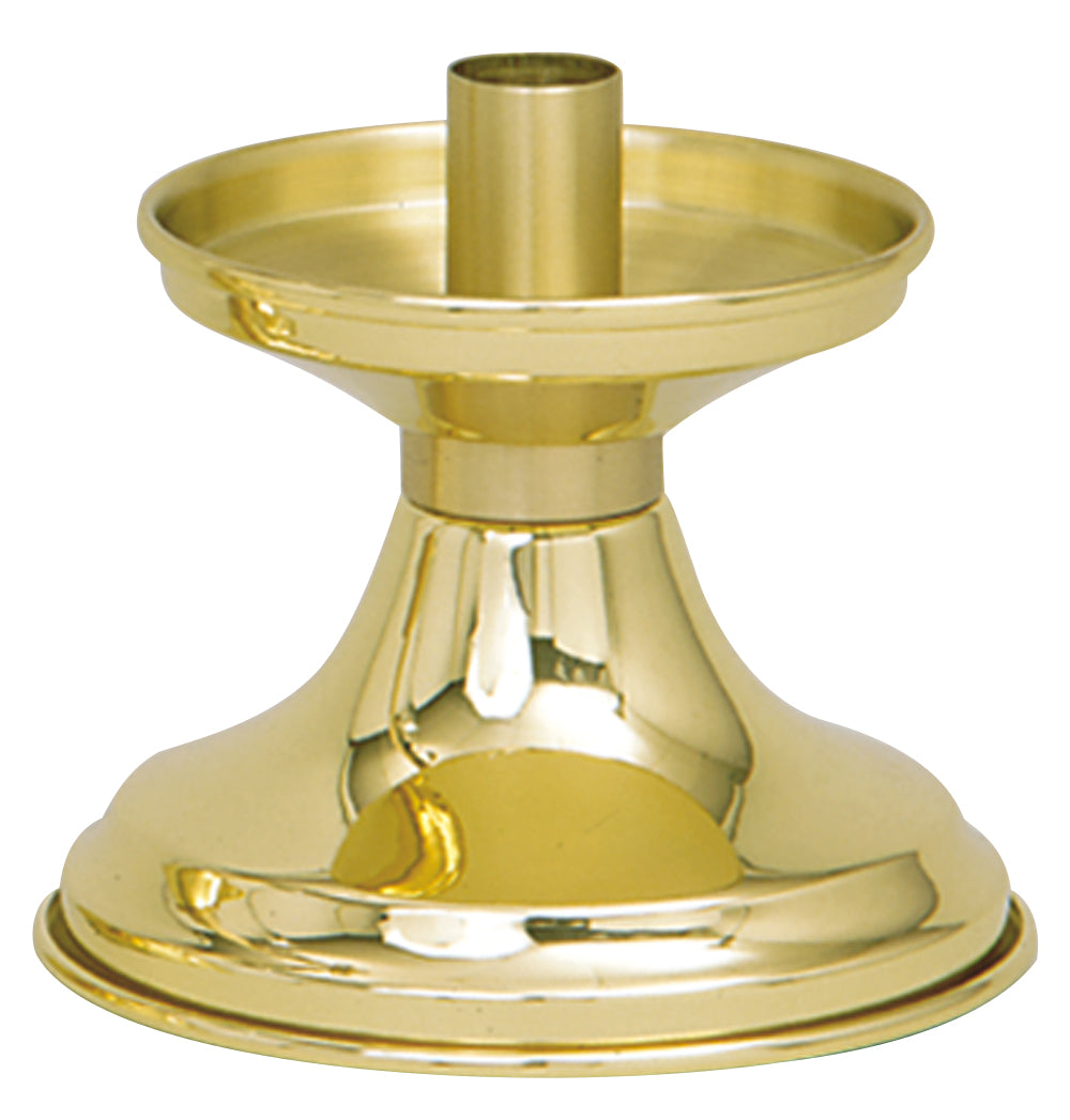 Altar Candlestick - Brass 2-Tone - 4" Ht