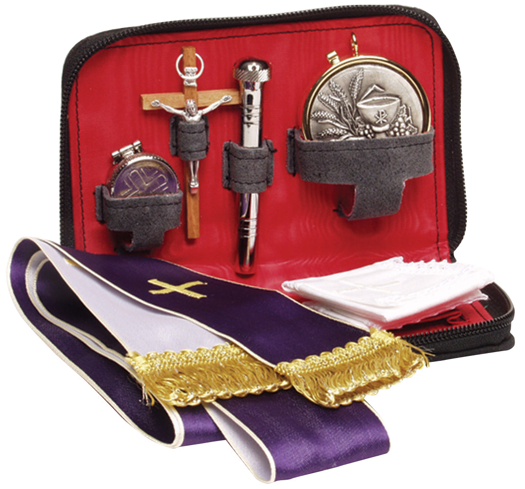Portable Clergy Sick Call Set - 6 1/2˝ x 4 1/2˝ x 1 1/2˝