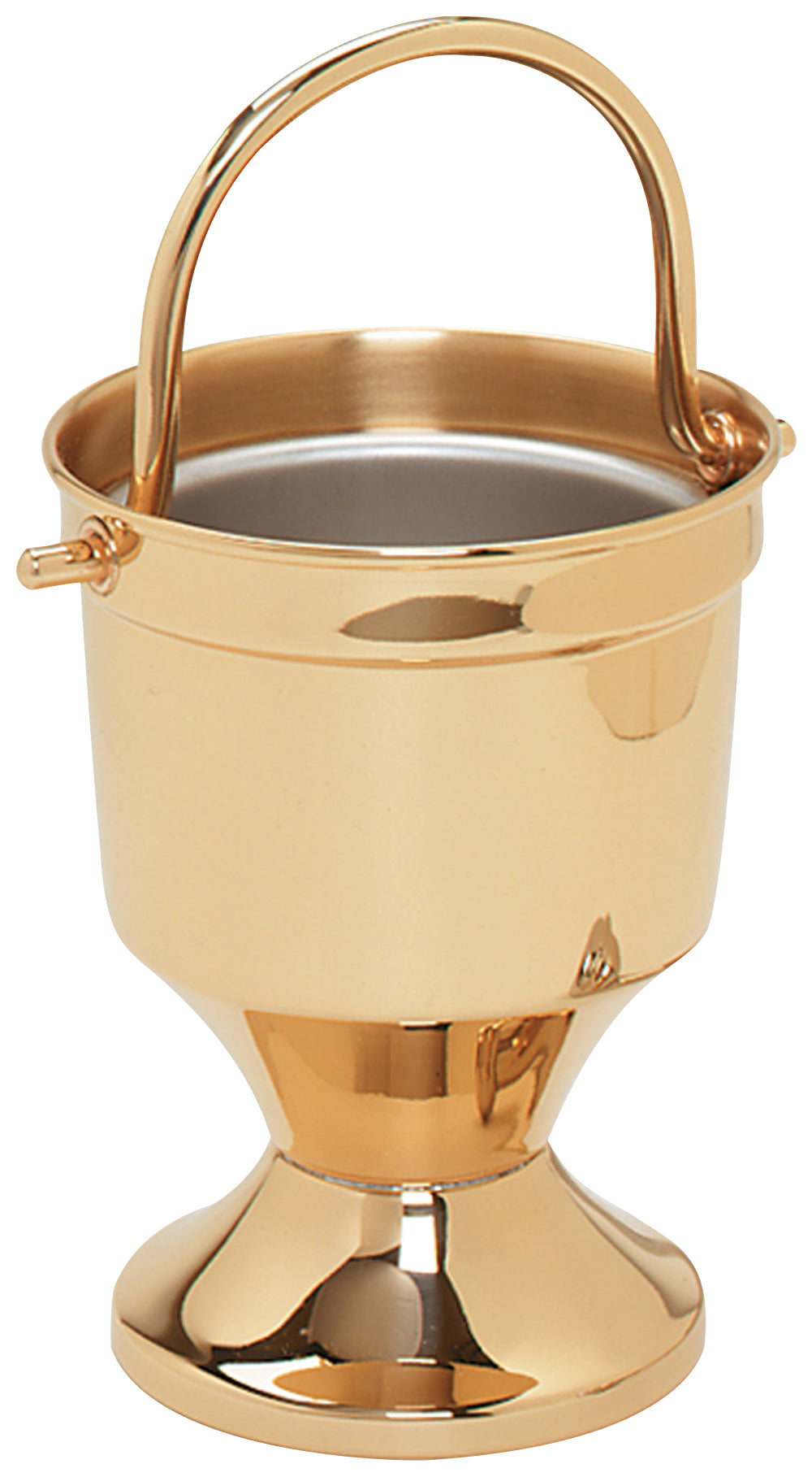Holy Water Pot & Sprinkler - 7" Ht