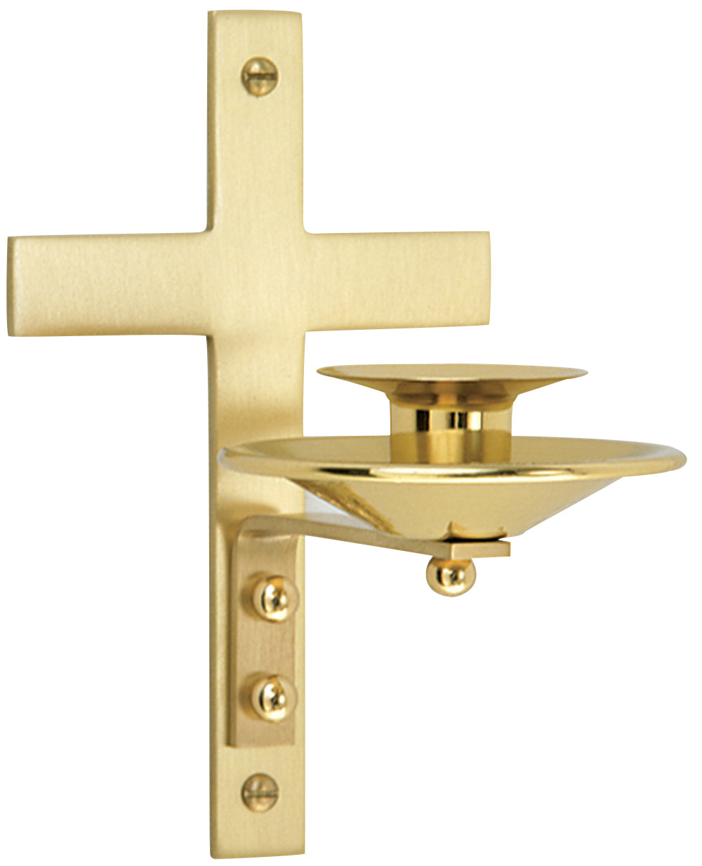 Support de bougie votive - Laiton brillant - Bicolore - 16,5 cm H x 10 cm L