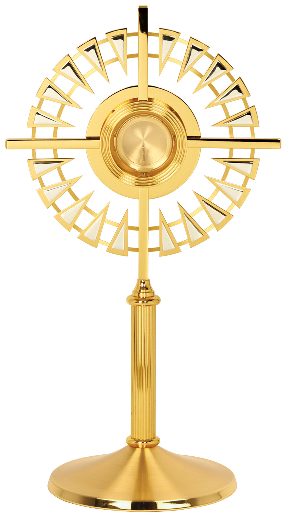 Monstrance - Two-Tone - Gold/Silver Accents - 24" Ht