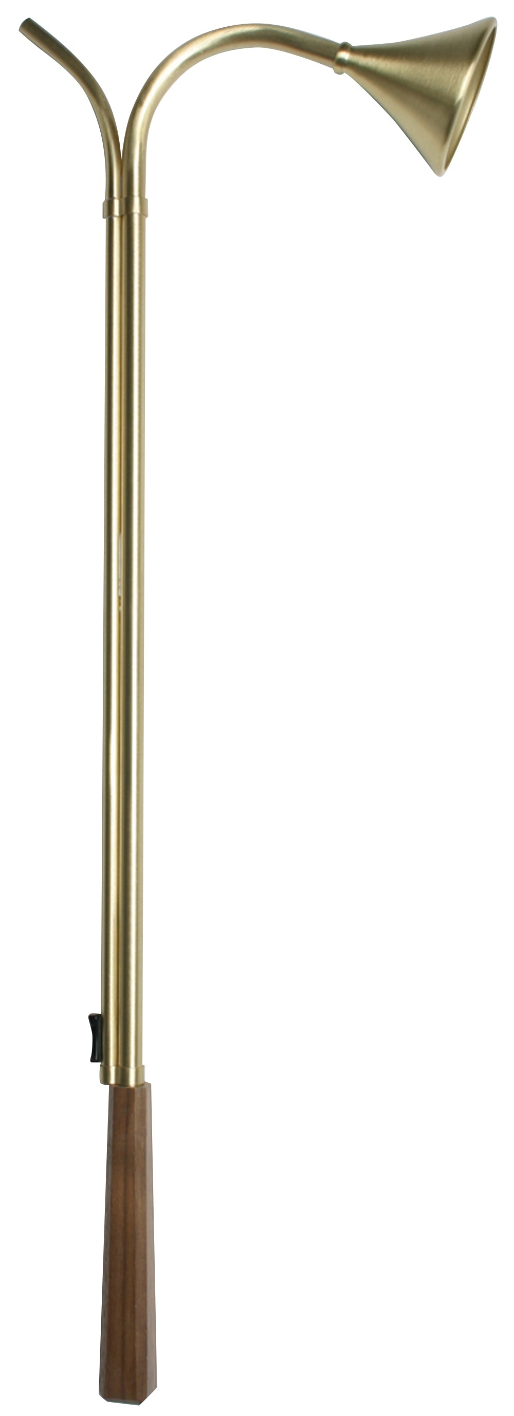 Candle Lighter & Extinguisher - Brass/Walnut Handle - 24" L