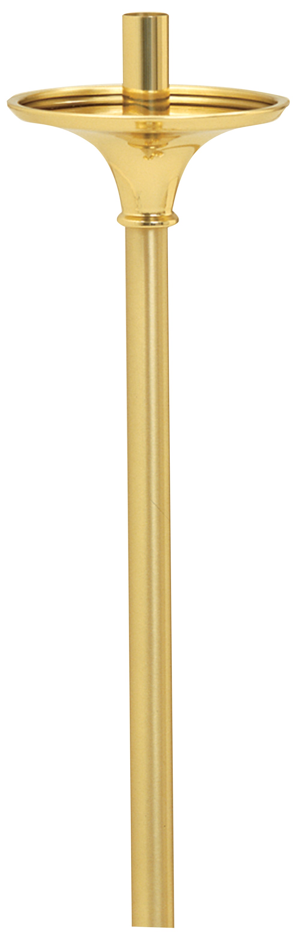 Processional Torch - Brass Two-Tone - 40" Ht