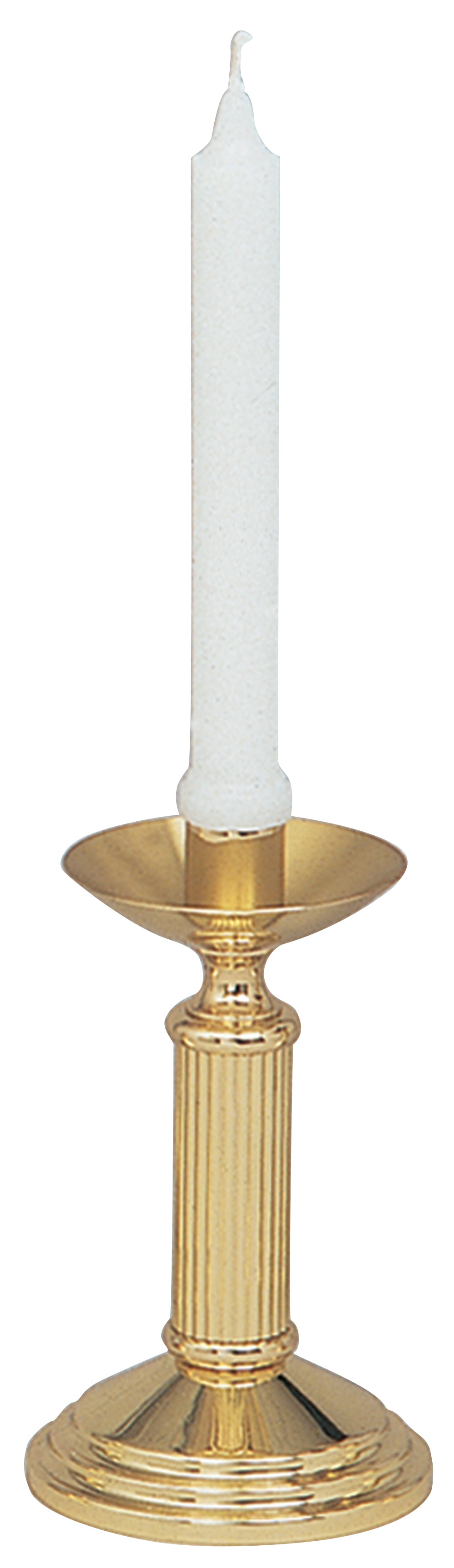 Altar Candlestick - Brass - 6 1/2" Ht